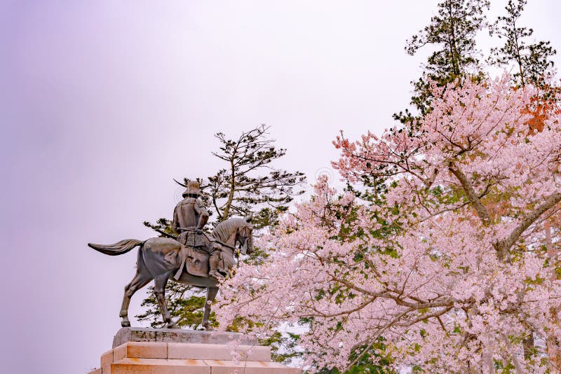 Aoba Castle é’è‘‰åŸŽ, also known as Sendai Castle ä»™å°åŸŽ, was the castle of the Date family. Built by Date Masamune atop Mount Aoba, it commanded a highly defensible strategic position overlooking the city of Sendai. The castle site also contains a Gokoku Shrine è­·å›½ç¥žç¤¾, as well as a large equestrian statue of Date Masamune. The shrine is a prefectural branch of the Tokyo Yasukuni Shrine, honouring Japan`s militaristic past. Come spring, the castle ground is a popular cherry blossom viewing spot. Aoba Castle é’è‘‰åŸŽ, also known as Sendai Castle ä»™å°åŸŽ, was the castle of the Date family. Built by Date Masamune atop Mount Aoba, it commanded a highly defensible strategic position overlooking the city of Sendai. The castle site also contains a Gokoku Shrine è­·å›½ç¥žç¤¾, as well as a large equestrian statue of Date Masamune. The shrine is a prefectural branch of the Tokyo Yasukuni Shrine, honouring Japan`s militaristic past. Come spring, the castle ground is a popular cherry blossom viewing spot.